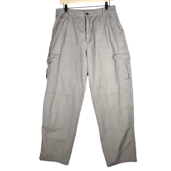 Vtg Cabela’s Cargo Pants Women’s XL Khaki Outdoor Hunting Utility Sz14 Gorpcore - Picture 1 of 11